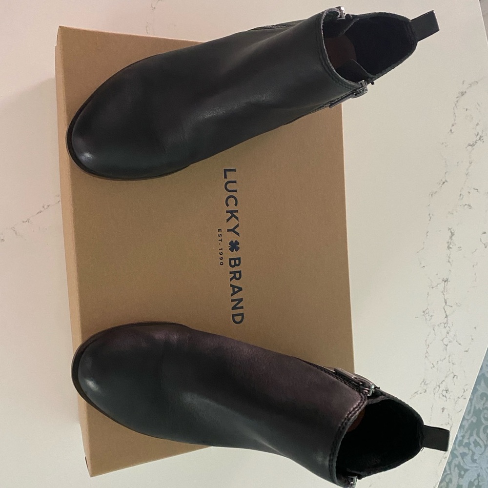 🍀 Lucky Brand Black LK-Basel Bootie With Box